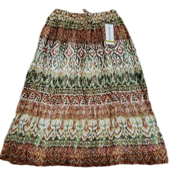 Alfred Dunner Dresses & Skirts - Alfred Dunner ~Woman Size 14~Multi Color Long Pleated Flare Skirt Lined NWT$54.0